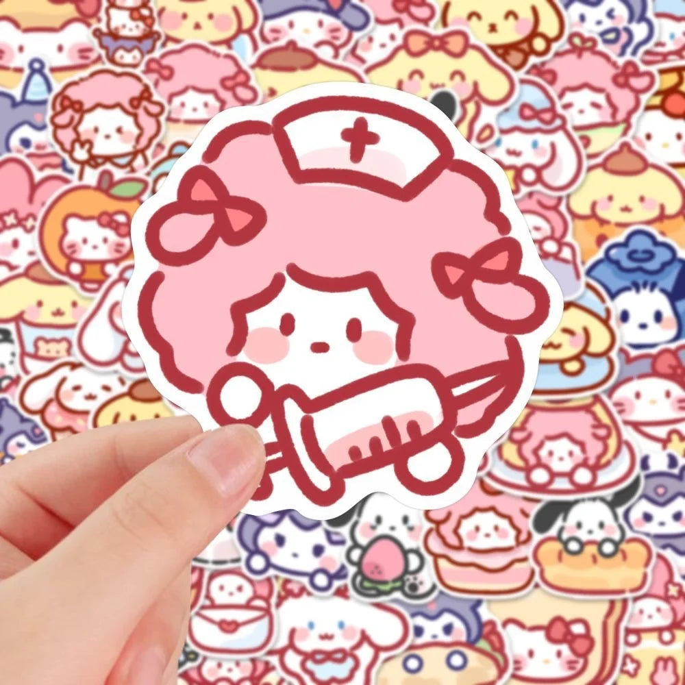 100 Cartoon Sanrio Stickers