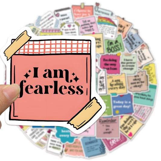 50 DIY Waterproof Quote Stickers