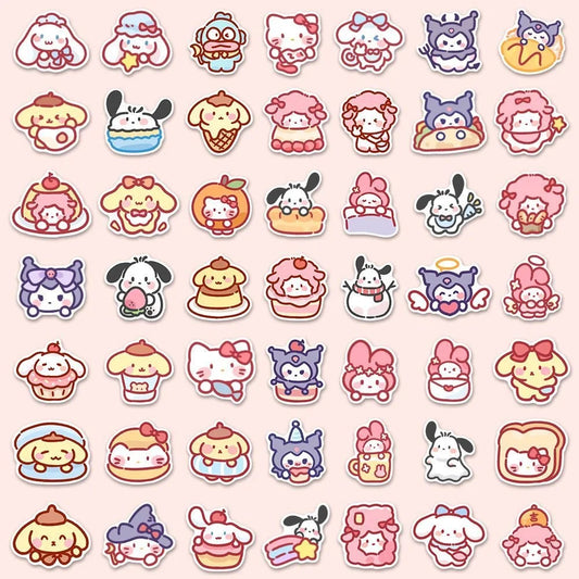 100 Cartoon Sanrio Stickers