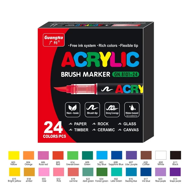 Acrylic Marker Pens (Waterproof)