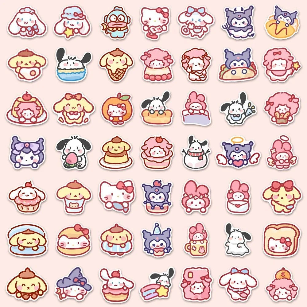 100 Cartoon Sanrio Stickers